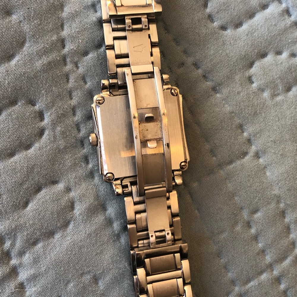 Bulova Stainless Steel Mother of Pearl Watch - Picture 6 of 12